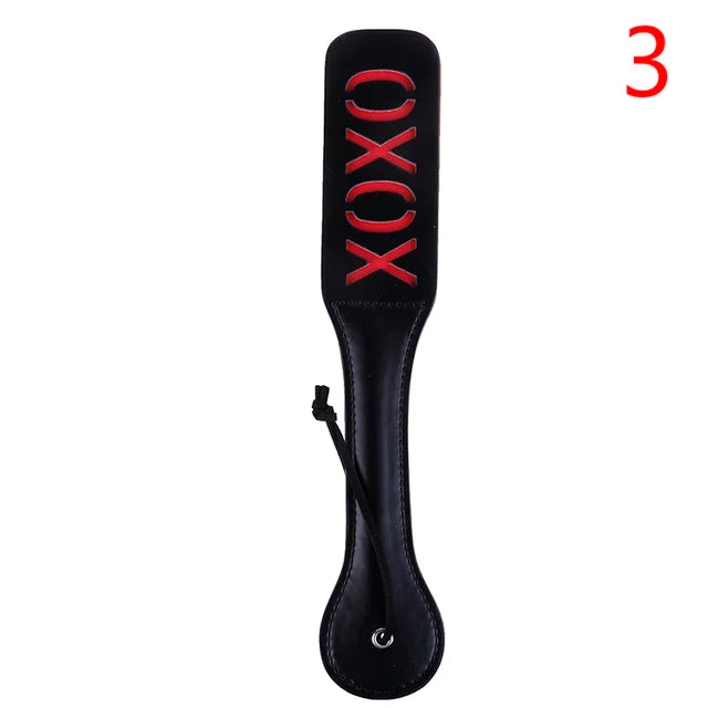 32CM Leather Double-deck Spanking Paddle Slave Sex Toy for Woman Men Paddle Spank Butt BDSM Sex Whip Fetish Bondage Erotic Toys