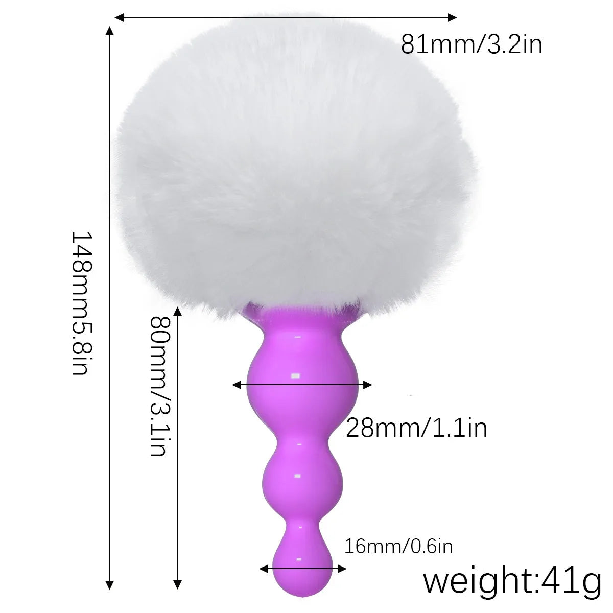 Silicone Anal Plug Plush Rabbit Tail Sex Toy for Women Men Gay Sexy Butt Plug Prostate Massager Tail Anal Plug Erotic Role Play