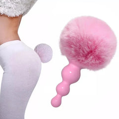 Silicone Anal Plug Plush Rabbit Tail Sex Toy for Women Men Gay Sexy Butt Plug Prostate Massager Tail Anal Plug Erotic Role Play