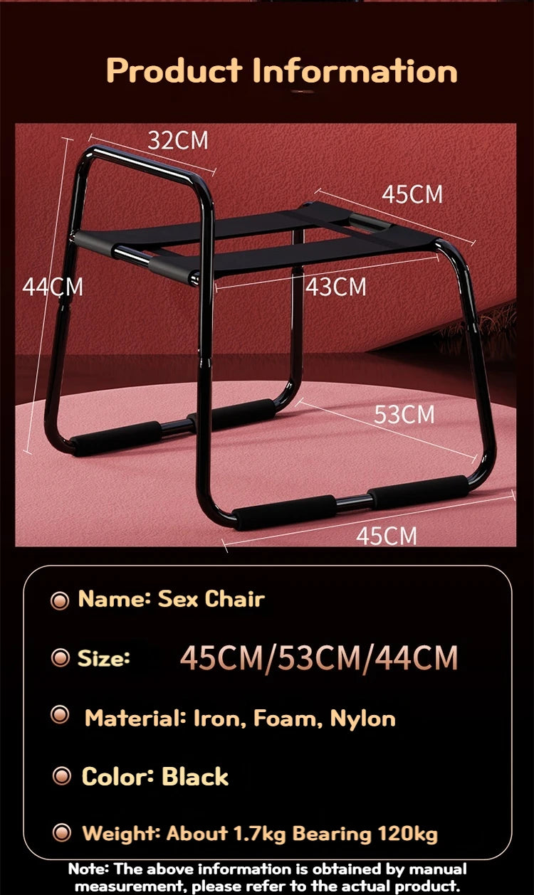 BDSM Couple Sex Chair Sex Toys For Adult Game Position Chair Sex Furniture Aid Elastic Stool Novelty Toy Erotica Equipment Chair